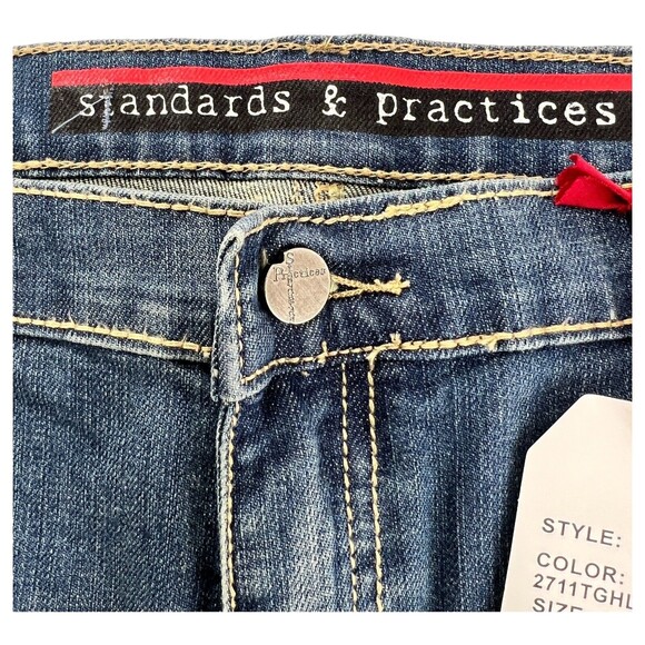 Standards & Practices Women's Size 10 Distressed Boyfriend Jeans NWT Size 30 - Picture 6 of 14
